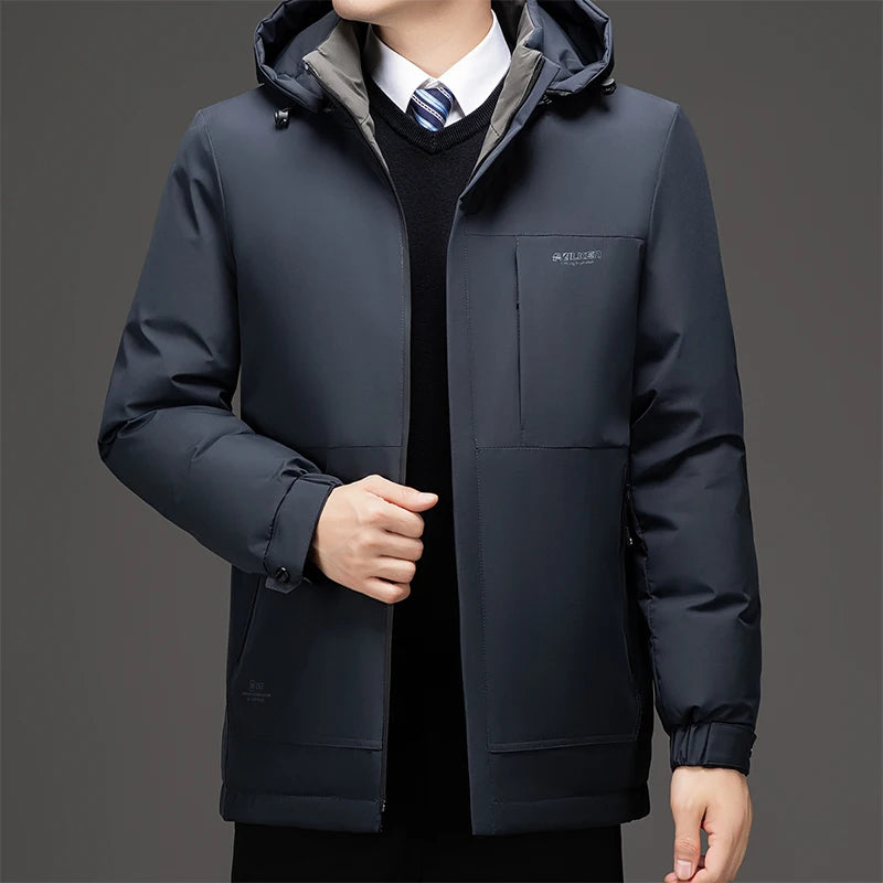 Lässige Herren Winterjacke mit Kapuze - Hans