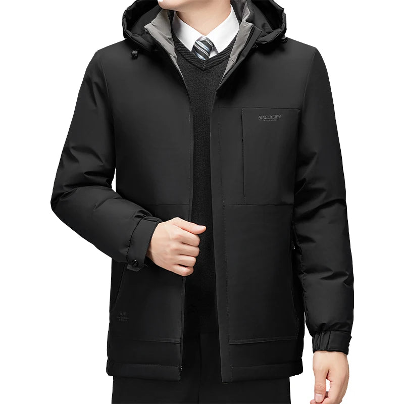 Lässige Herren Winterjacke mit Kapuze - Hans