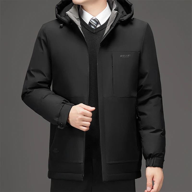 Lässige Herren Winterjacke mit Kapuze - Hans